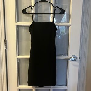 Lulus little black dress tie back size extra small
